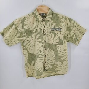 Senor Frogs Shirt Mens 2XL XXL Green Jungle Casual Short Sleeve Button Up